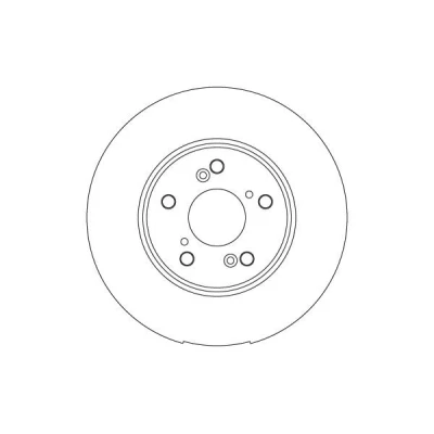 Kuva TRW Jarrulevy HONDA: HR V II 293mm 25mm 5 114,3mm Tuuletettu Lakattu DF6762S 45251T2GA00,45251T7WA01 Jarrulevyt