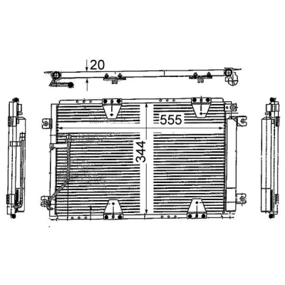 Kuva MAHLE ORIGINAL AC 713 000S Ilmastoinnin Lauhdutin Vedenerottimella 16 10,0 578 SUZUKI: Grand Vitara 1 SUV