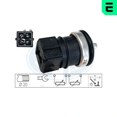 Kuva jäähdytysnesteen lämpötila Tunnistin,, Alla AUDI, DACIA, MITSUBISHI, NISSAN, OPEL, RENAULT, SUZUKI, VAUXHALL, VOLVO OE 13650 84CT0 000, 13660 84A0