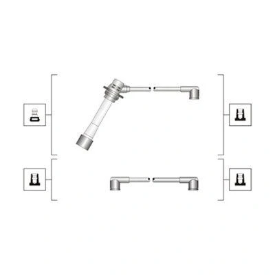 Kuva MAGNETI MARELLI 941319170093 Sytytysjohto MAZDA: MX 5 2, I, 323 C IV Hatchback