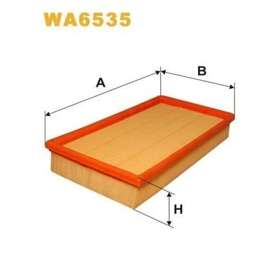 Kuva WIX FILTERS WA6535 Ilmansuodatin 47mm 147mm 265mm Suodatinpanos FORD: Focus Mk1 Hatchback, Farmari, Transit Connect Van
