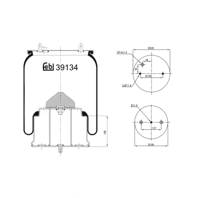 Kuva FEBI BILSTEIN 39134 Metallipalje, ilmajousitus