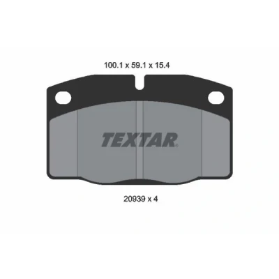 Kuva TEXTAR 2093903 Jarrupalat Ei kulumisenilmaisimelle OPEL: Vectra A Sedan, Omega Manta B Sedan