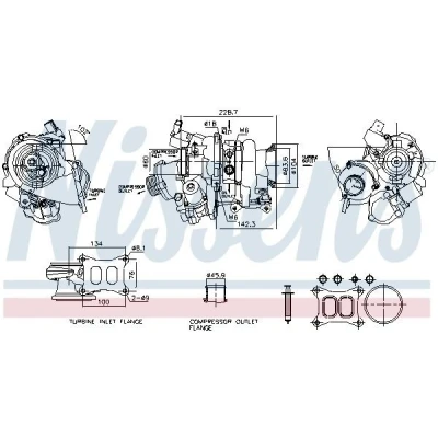 Kuva Turboahdin AUDI, SEAT, SKODA, VW OE 06K145702K, 06K145702Q, 06K145702R