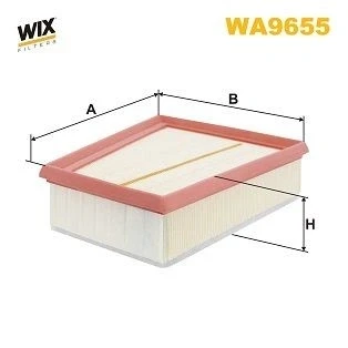 Kuva WIX FILTERS WA9655 Ilmansuodatin 66mm 243mm Suodatinpanos RENAULT: MEGANE 3 Grandtour, GRAND SCENIC 3,