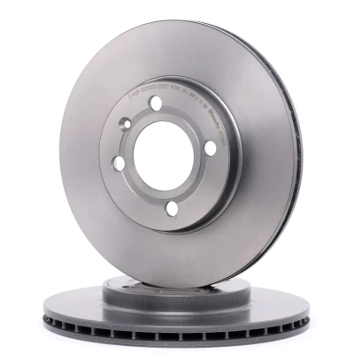 Kuva BREMBO COATED DISC LINE 09.5166.11 Jarrulevyt 256 20 4 tuuletettu sisältä pinnoitettu Ruuveilla VOLKSWAGEN: GOLF 2, 3, Passat B3/B4 Sedan