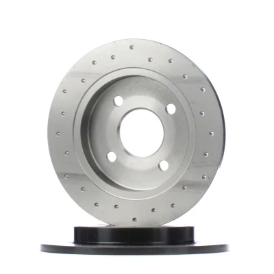 Kuva BREMBO XTRA LINE 08.4931.2X Jarrulevyt 253 10 4 täysi, reijitetty pinnoitettu FORD: FIESTA 5, 6, Focus Mk1 Farmari