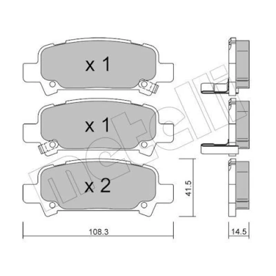 Kuva Jarrupalasarja, levyjarru METELLI 22 0414 0