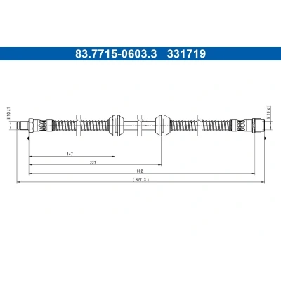 Kuva ATE 83.7715 0603.3 Jarruletku 602mm M10x1mm