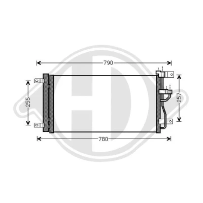 Kuva DIEDERICHS DCC1741 Ilmastoinnin Lauhdutin Vedenerottimella Climate CHEVROLET: Captiva, OPEL: Antara