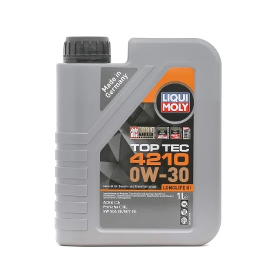 Kuva Liqui Moly Top Tec 4210 0W 30 1l Moottoriöljy 21604 VOLKSWAGEN: Transporter 5, Multivan 5 (7HM, Passat B6 Variant, AUDI: A4 B8 Avant, A6 C6 Avant