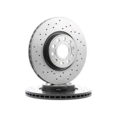 Kuva BREMBO XTRA LINE 09.9772.1X Jarrulevyt 312 25 5 rei&#039;itetty/tuuletettu sisältä pinnoitettu hiiliteräs Ruuveilla VOLKSWAGEN: Passat B8 Alltrack