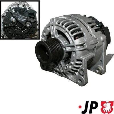 Kuva JP GROUP 1190102600 Laturi 12V 70A VOLKSWAGEN: Golf 4, 4 Variant, Polo III Classic, SKODA: Octavia I Hatchback