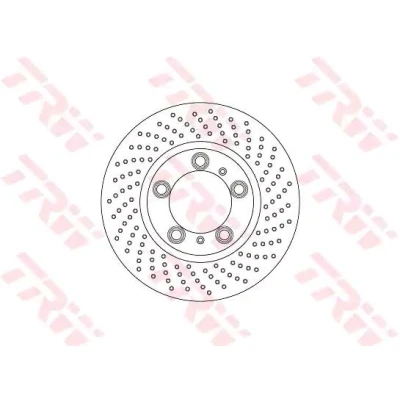 Kuva TRW DF6779S Jarrulevyt 315 28 5 130 rei&#039;itetty/tuuletettu sisältä Lakattu PORSCHE: Cayman