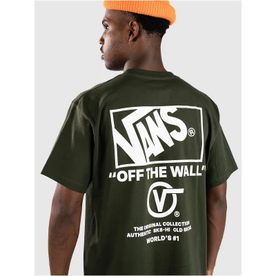 Kuva Vans Stockpile Printtipaita, Koko: Large, Dark green