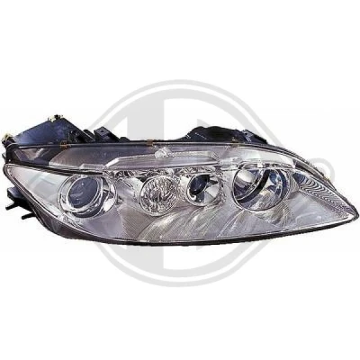 Kuva DIEDERICHS 5625080 Ajovaloumpio Oikea H1/H1 ilman sumuvaloa Valokorkeussäätimen moottorilla MAZDA: 6 Hatchback, Sedan, Farmari