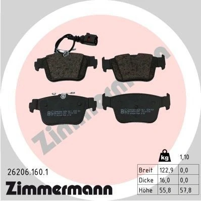 Kuva Jarrupalasarja, levyjarru, Taka akseli audi a3 allstreet, limousine, sportback, cupra formentor OE 5FF 698 451, 8Y0 451 B