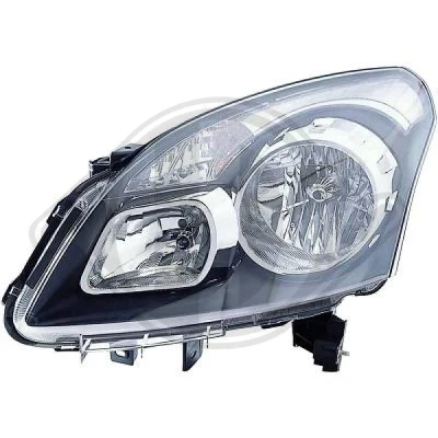 Kuva DIEDERICHS Priority Parts 4445081 Ajovaloumpio Vasen H7/H7 Valokorkeussäätimen moottorilla RENAULT: Koleos I