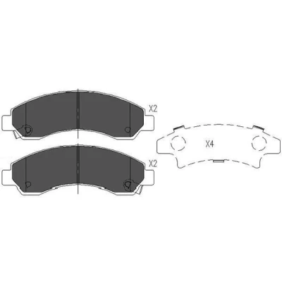 Kuva KAVO PARTS KBP 3514 Jarrupalat akustisella kulumavaroittimella
