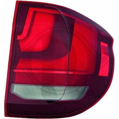 Kuva DIEDERICHS 1293091 Takavalot Vasen Uloin osa LED Lampun kannalla