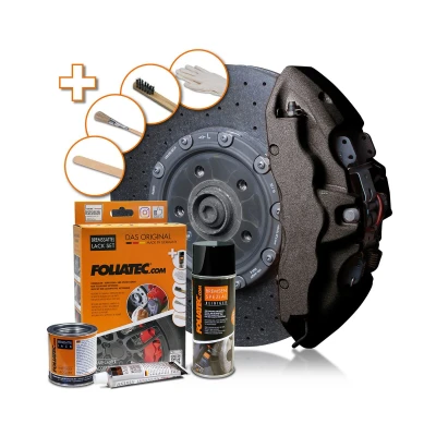 Kuva FOLIATEC 2170 Jarrusatulamaali aerosoli 400, 125, 50 Hiili