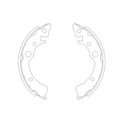 Kuva KAVO PARTS KBS 2902 Jarrukengät 180 30 HONDA: CIVIC 6 Stufenheck, 4 Hatchback, Stufenheck