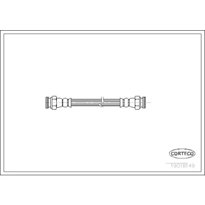 Kuva CORTECO 19018149 Jarruletku Etuakseli 148 FIAT: Punto II Hatchback, Barchetta, I Hatchback