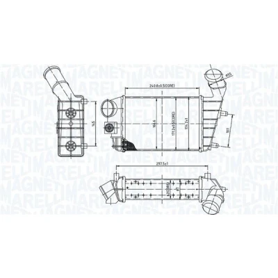 Kuva MAGNETI MARELLI 351319204460 Välijäähdytin