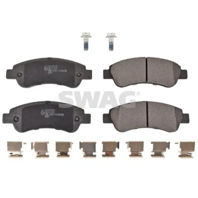 Kuva SWAG 62 91 6814 Jarrupalat Taka akseli Ilman kulumisenilmaisinta Kiinnitysmateriaalilla FIAT: Ducato III Flatbed Kuorma auto / Alusta