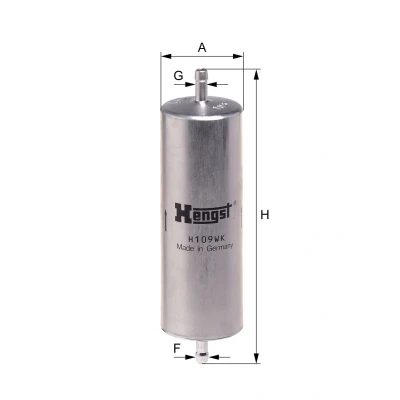 Kuva HENGST FILTER H109WK Polttoainesuodatin Letkusuodatin BMW: 3 Coupe, 5 Sedan, Sedan