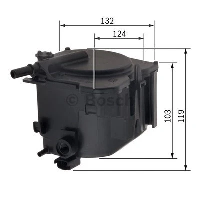 Kuva BOSCH 0 450 907 006 Polttoainesuodatin Letkusuodatin MINI: Clubman, Hatchback, PEUGEOT: 307 CITROËN: C4 I Hatchback