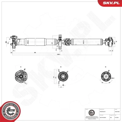Kuva ESEN SKV 76SKV046 Vetoakseli Taka akseli BMW: X5 (E53) 4.4 i, 3.0 d, i 2000 2006