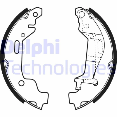 Kuva DELPHI LS1927 Jarrukengät 180 26 OPEL: Agila A