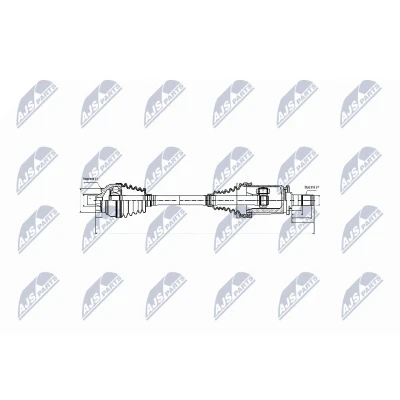 Kuva NTY NPW BM 029 Vetoakseli Etuakseli, vasen, Vasen 560 BMW: 5 Touring, Sedan, 6 Gran Coupe
