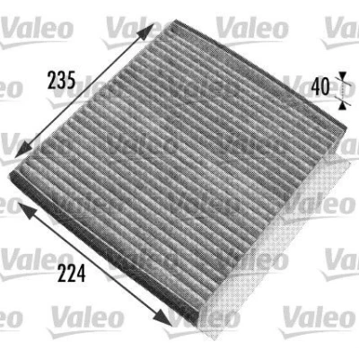 Kuva VALEO CLIMFILTER PROTECT 698778 Raitisilmasuodatin Aktiivihiilisuodatin 225 204 40 MERCEDES BENZ: ML sarja