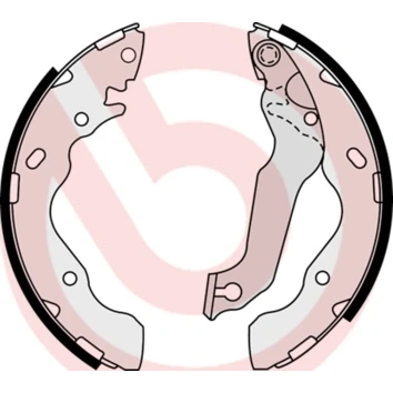Kuva BREMBO S 30 511 Jarrukengät 203 38 Seisontajarrukahvalla