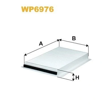 Kuva WIX FILTERS WP6976 Raitisilmasuodatin Hiukkassuodatin 322mm 170mm 31mm BMW: 5 Sedan, Touring, 6 Coupe