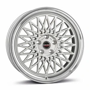 Kuva BORBET B Silver Rim Polished 7x17 4/108 ET20 B65.1