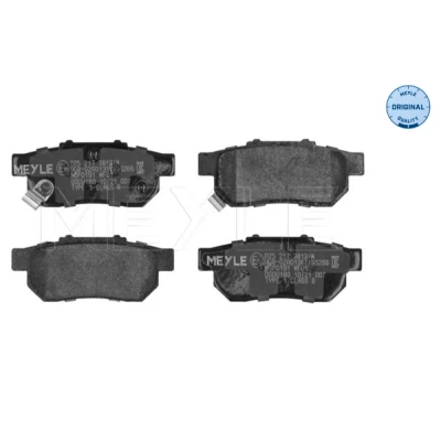 Kuva MEYLE 025 217 3813/W Jarrupalat ORIGINAL Quality Taka akseli akustisella kulumavaroittimella Huudonvaimennuspellillä HONDA: JAZZ 3, 2, 4