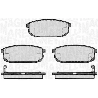 Kuva MAGNETI MARELLI 363916060448 Jarrupalat akustisella kulumavaroittimella KIA: SORENTO 1