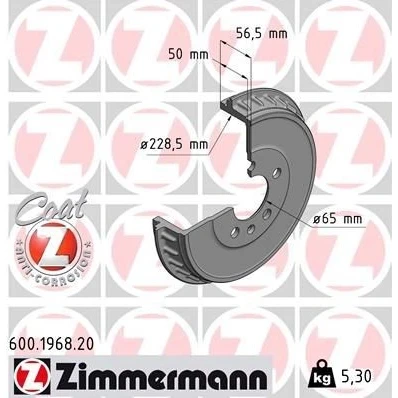 Kuva ZIMMERMANN 600.1968.20 Jarrurumpu 278