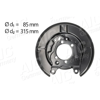 Kuva AIC 58271 Jarrukilpi Taka akseli, oikea NISSAN: Qashqai / Qashqai+2 I, X Trail
