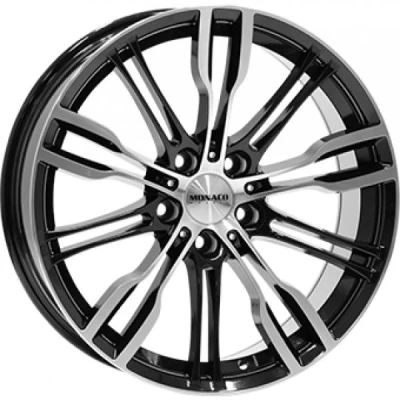 Kuva Monaco GP8 Gloss Black Polished 8x19 5/112 ET45 B66.6