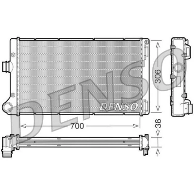 Kuva DENSO DRM09099 Jäähdytin Alumiini 700 306 38