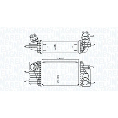 Kuva MAGNETI MARELLI 351319205810 Välijäähdytin