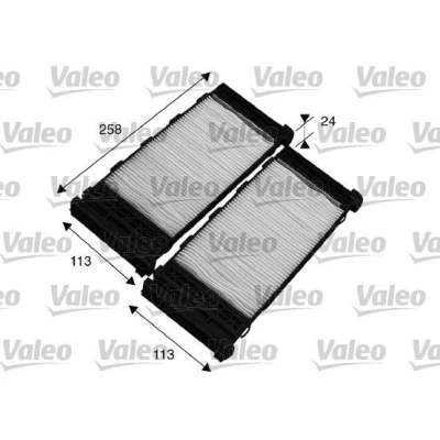 Kuva VALEO CLIMFILTER COMFORT 715575 Raitisilmasuodatin Hiukkassuodatin 258, 258 NISSAN: ALMERA 1, 1 Hatchback