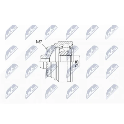 Kuva Nivelsarja, vetoakseli, Etuakseli, oikea, vasen BMW 5 [G30, F90], Touring [G31], 6 Gran Turismo [G32], 7 [G11, G12] OE 316