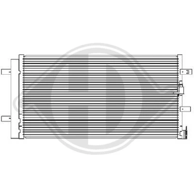 Kuva DIEDERICHS DCC1037 Ilmastoinnin Lauhdutin Vedenerottimella Climate 18,0 15,4 Alumiini R 134a AUDI: A4 B8 Avant