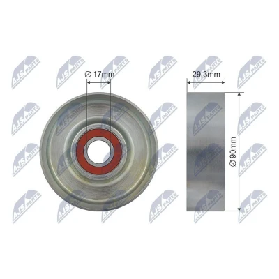 Kuva Ohjain /kiristysrulla kiilahihna HYUNDAI GRANDEUR, SANTA FÉ II, KIA CARNIVAL / GRAND III OE 252813E000, 25281 3E000, 252813E010