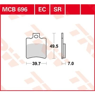 Kuva TRW Organic Low Budget MCB696EC Jarrupalat